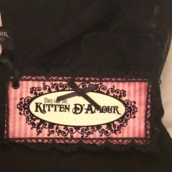 NWT Kitten D’Amour La Donna Italiana Jersey Flutter Sleeve Top - Picture 8 of 12